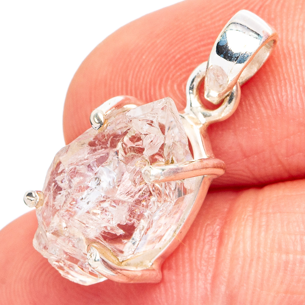 Herkimer Diamond Pendant 7/8" (.925 Sterling Silver)