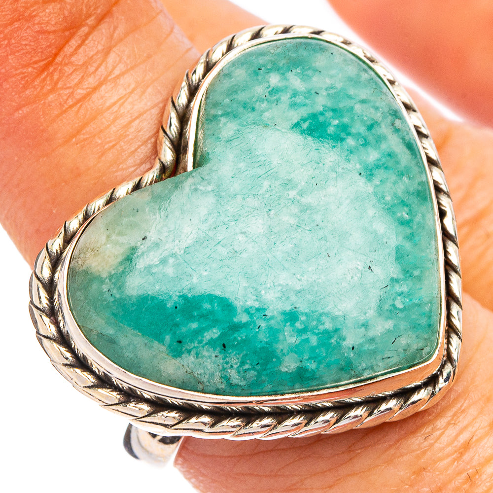 Amazonite Ring Size 8.75 (.925 Sterling Silver)