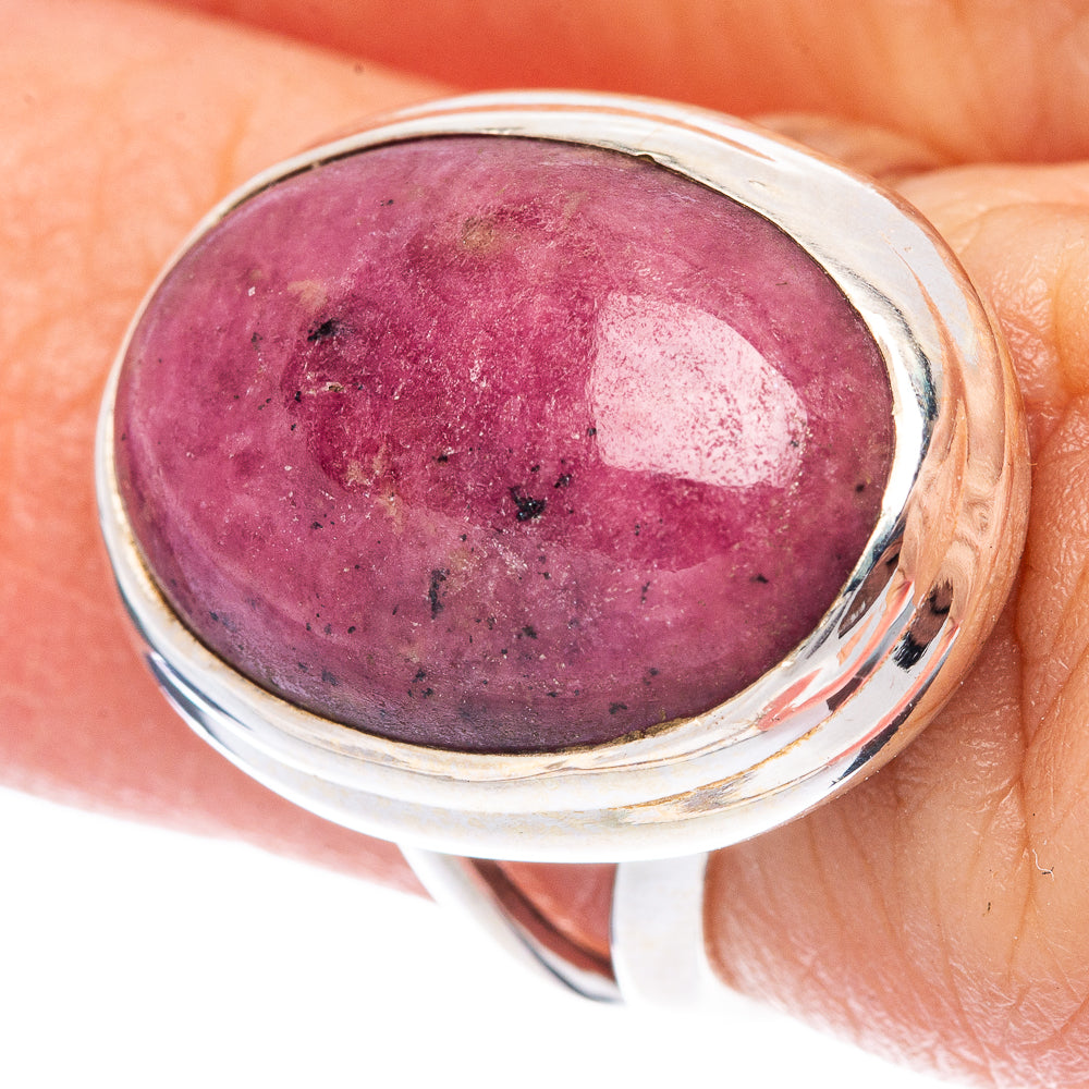 Rhodonite Ring Size 5 (925 Sterling Silver) R1718
