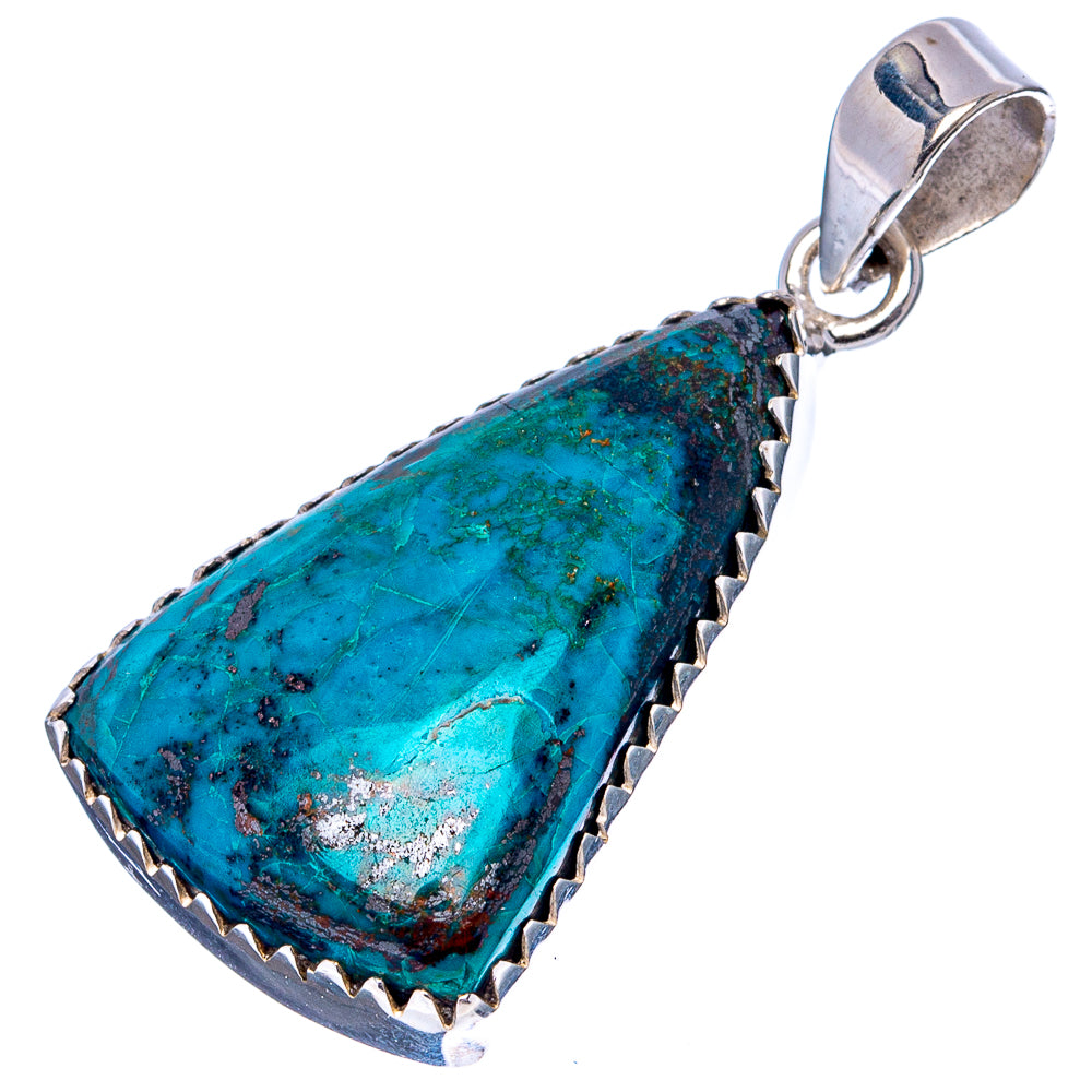 Shattuckite Pendant 1 5/8" (.925 Sterling Silver)