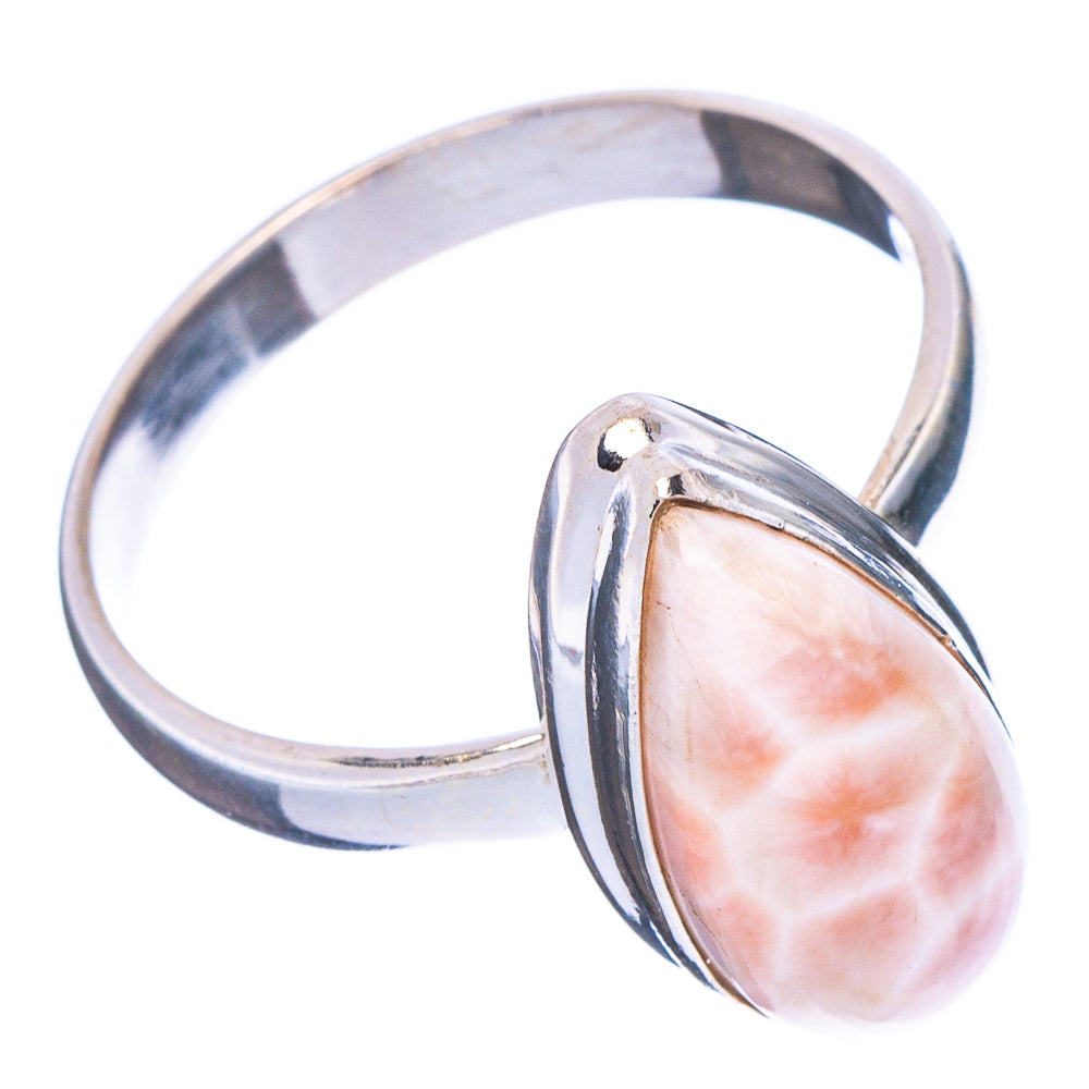 Pink Natrolite Ring Size 10.75 (.925 Sterling Silver)
