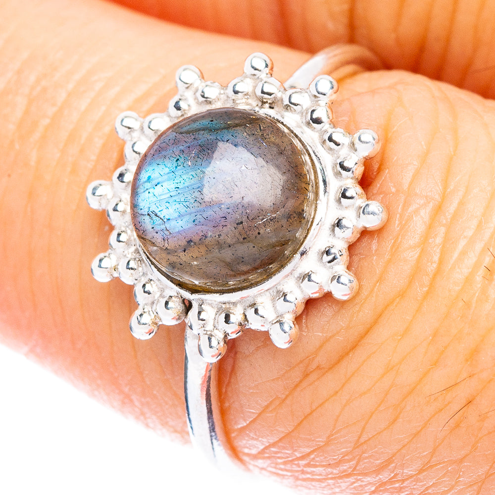 Labradorite Dainty Ring Size 6.75 (925 Sterling Silver) R146986