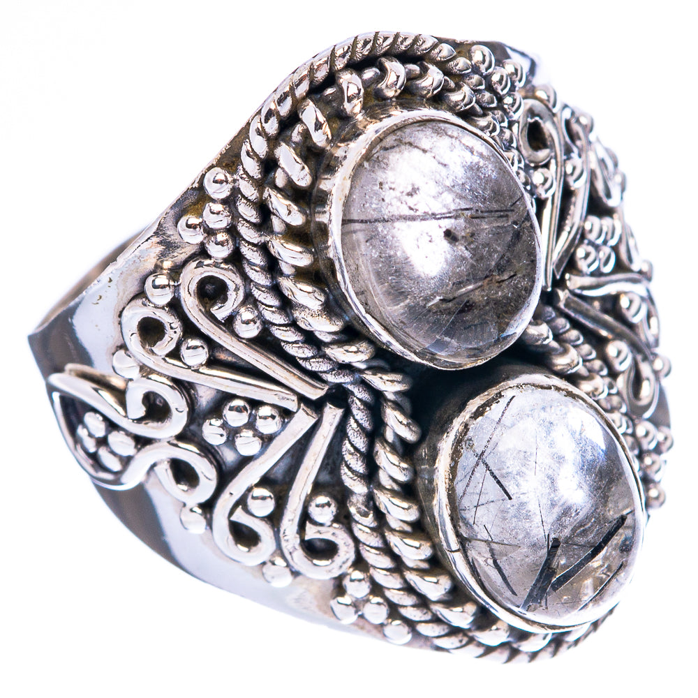 Tourmalinated Quartz Ring Size 7.5 (925 Sterling Silver) R4241