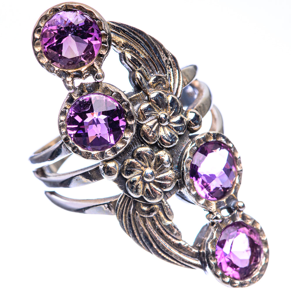 Amethyst Ring Size 7.5 (925 Sterling Silver) RING143401