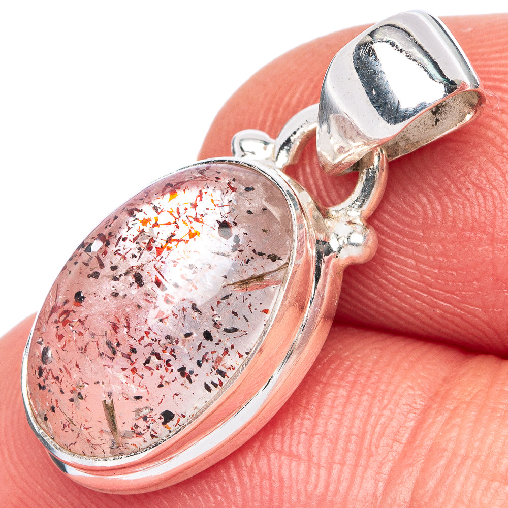 Rare Super Seven Pendant 1 1/8" (925 Sterling Silver) P39971