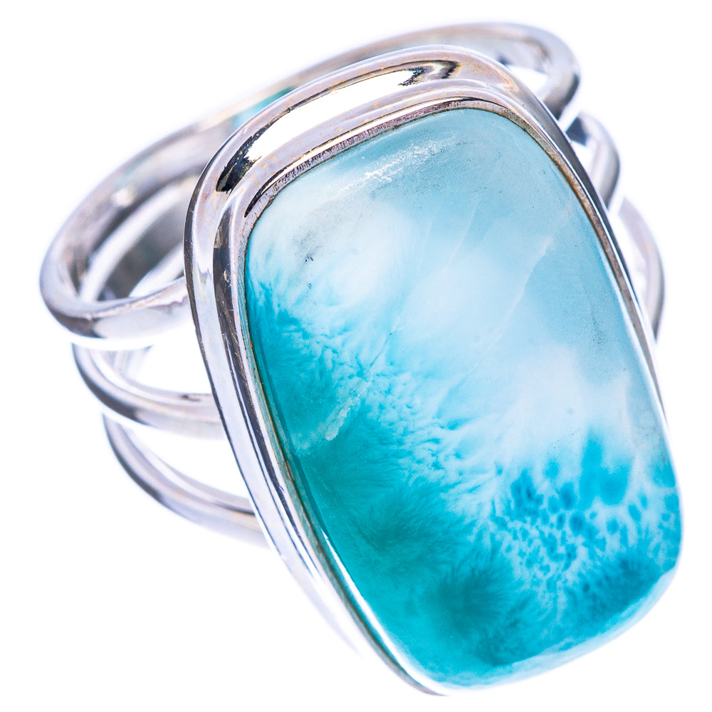 Larimar Ring Size 6.75 (925 Sterling Silver) R1708
