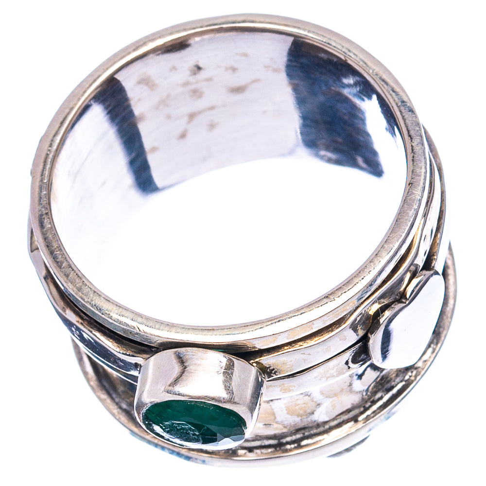 Premium Zambian Emerald Ring Size 9.75 (.925 Sterling Silver)