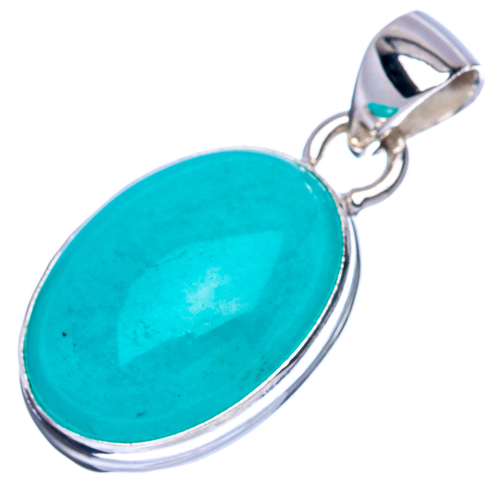 Amazonite Pendant 1 1/8" (925 Sterling Silver) P41756