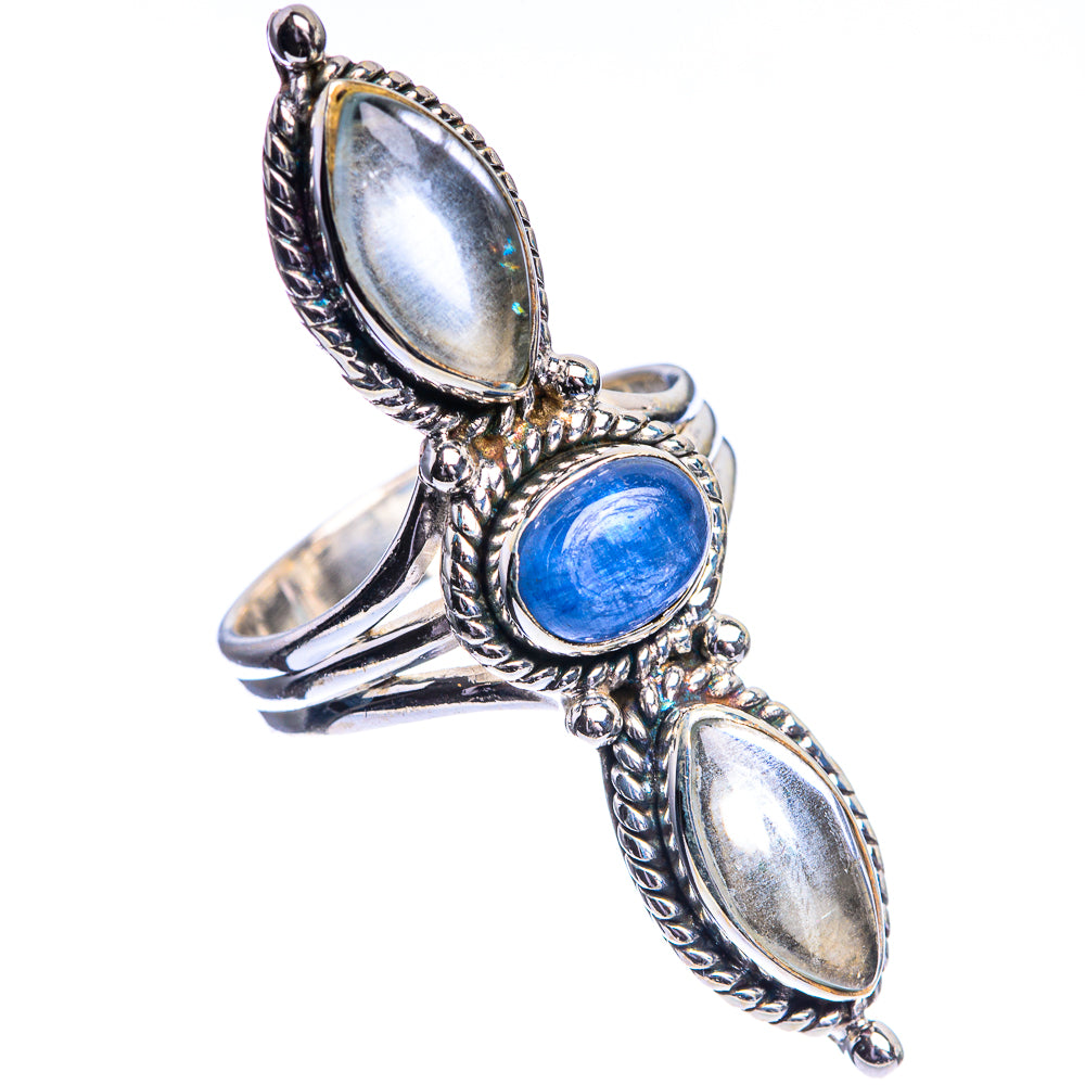 Large Aquamarine, Kyanite Ring Size 8 (925 Sterling Silver) R144224