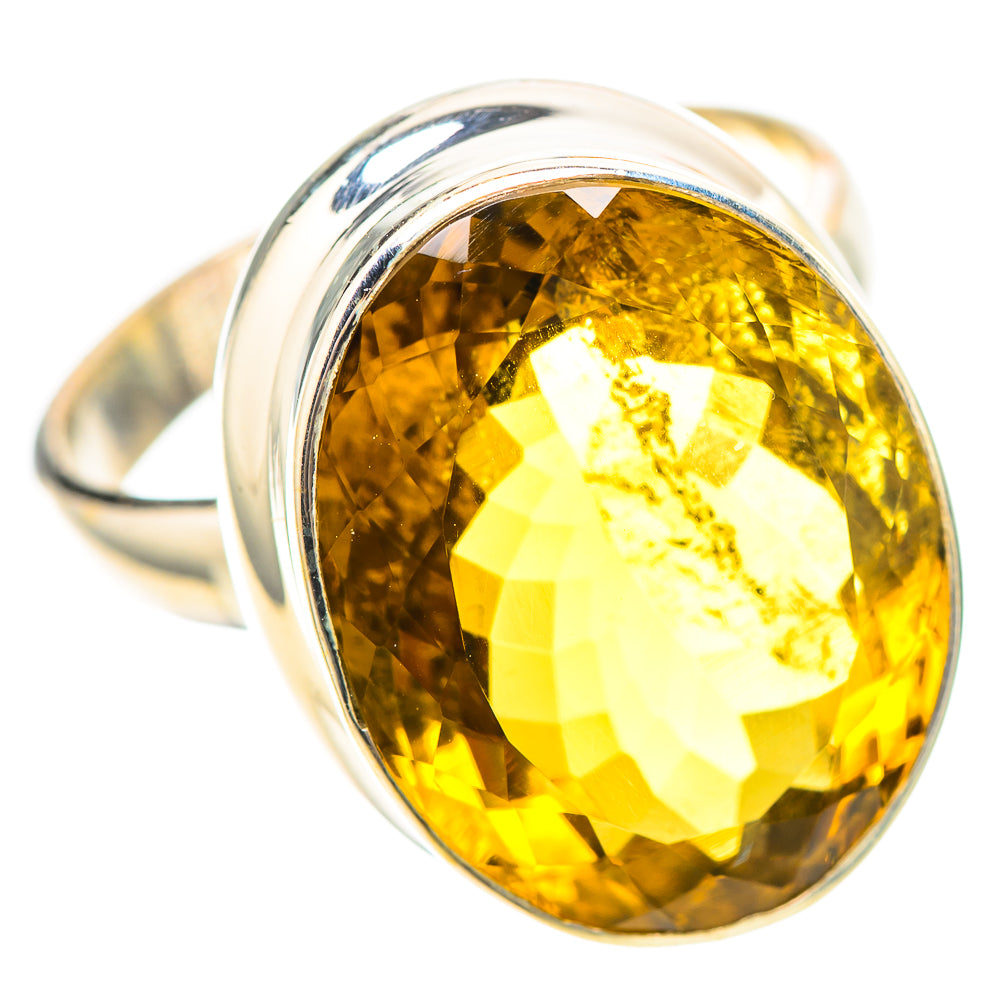 Faceted Citrine Ring Size 9 (925 Sterling Silver) RING138961