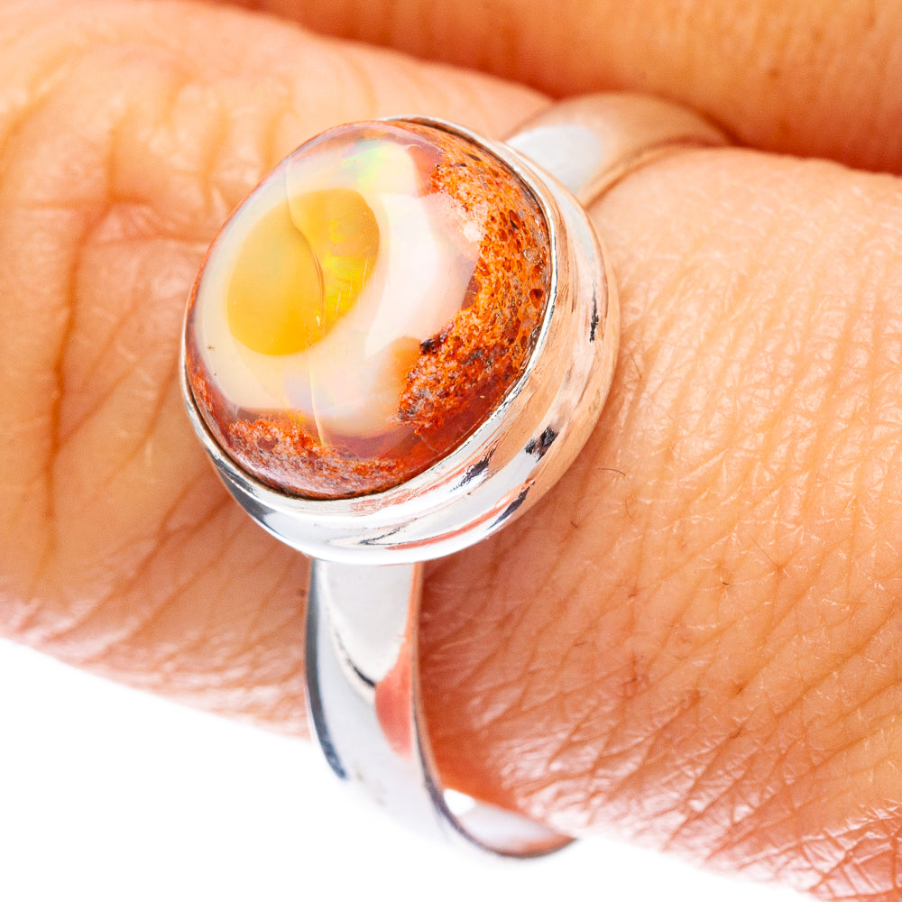 Rare Mexican Fire Opal Ring Size 10 (925 Sterling Silver) R2439
