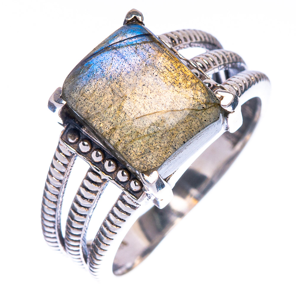 Labradorite Ring Size 8 (925 Sterling Silver) R147101