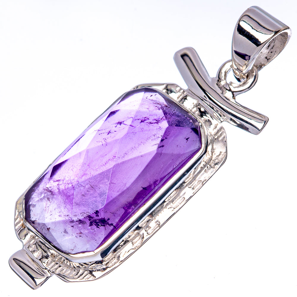 Asc Premium Amethyst Pendant 1 1/2" (925 Sterling Silver) P42271