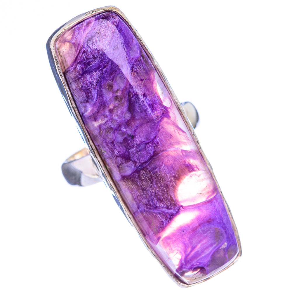 Large Charoite Ring Size 5.75 (925 Sterling Silver) R142909