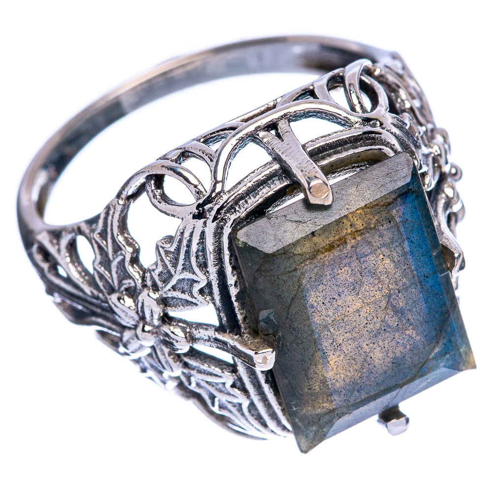 Large Labradorite Ring Size 9 (925 Sterling Silver) R146479