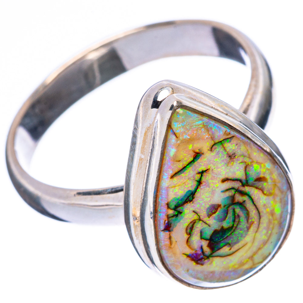 Rare Sterling Opal Ring Size 9 (925 Sterling Silver) R4348