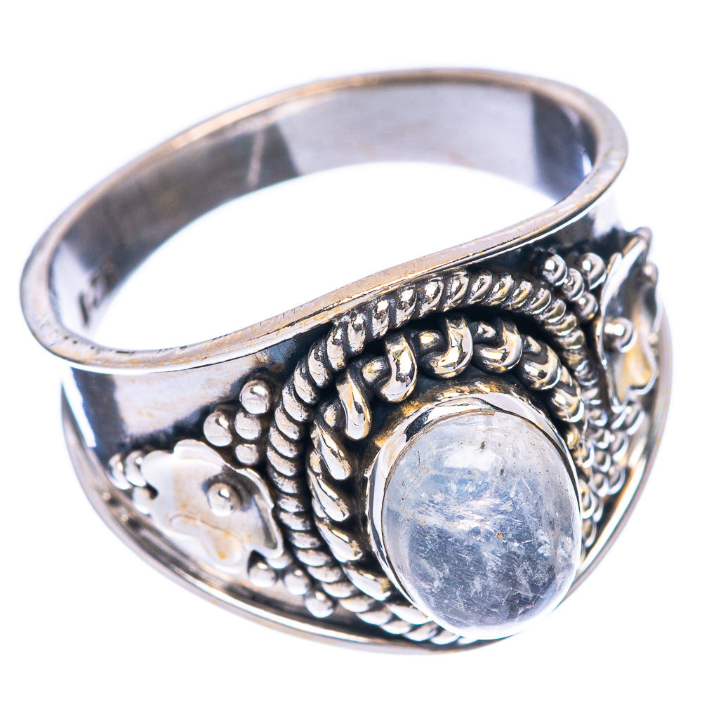 Rainbow Moonstone 925 Sterling Silver Ring Size 7 (925 Sterling Silver) R5419