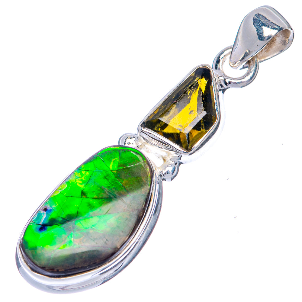 Canadian Ammolite Pendant 1 5/8" (925 Sterling Silver) PD39867