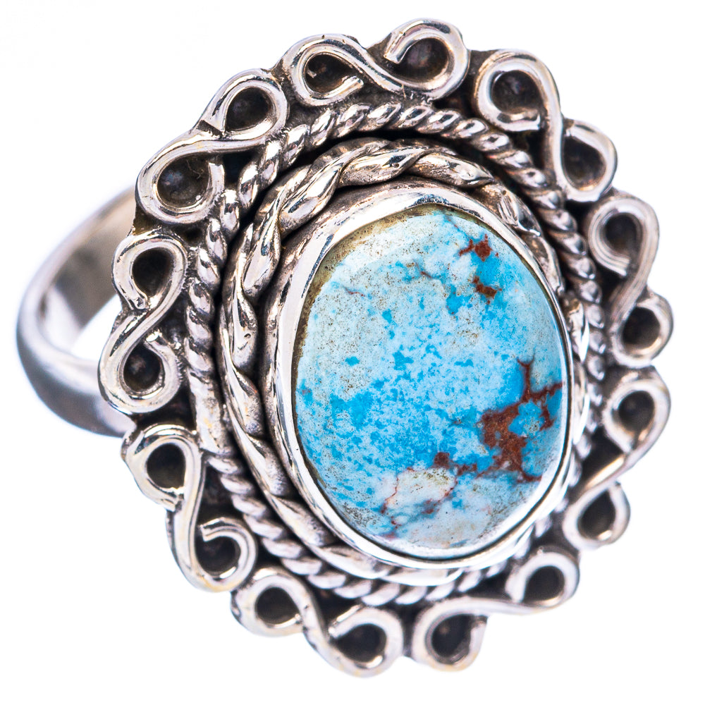 Rare Golden Hills Turquoise Ring Size 7 (925 Sterling Silver) R4257