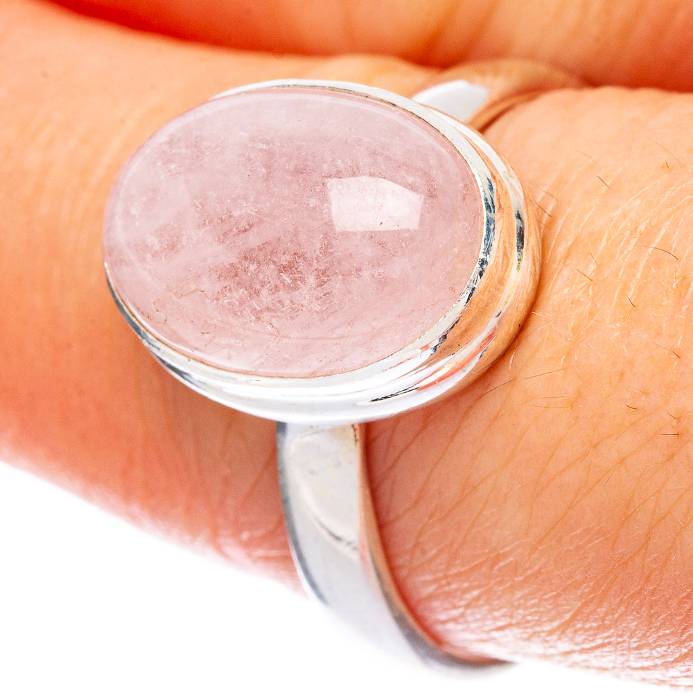 Morganite 925 Sterling Silver Ring Size 8.75 Ana Co R2442