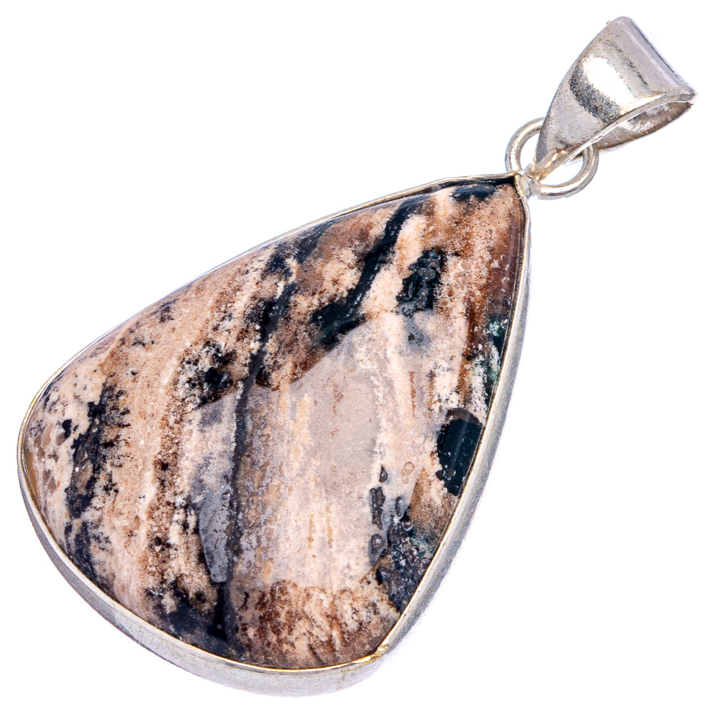 Russian Honey Dendrite Pendant 1 5/8" (Silver Plated)