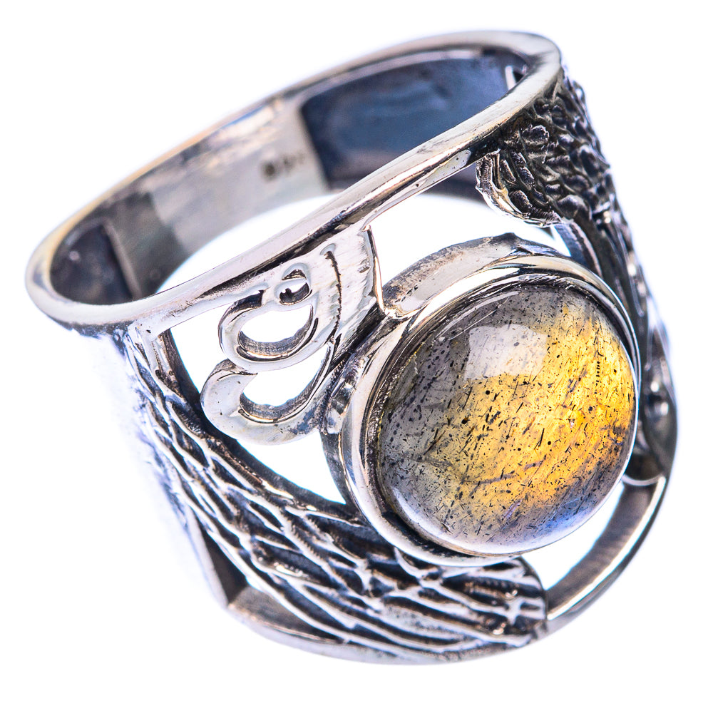 Labradorite Ring Size 6 (925 Sterling Silver) R141342