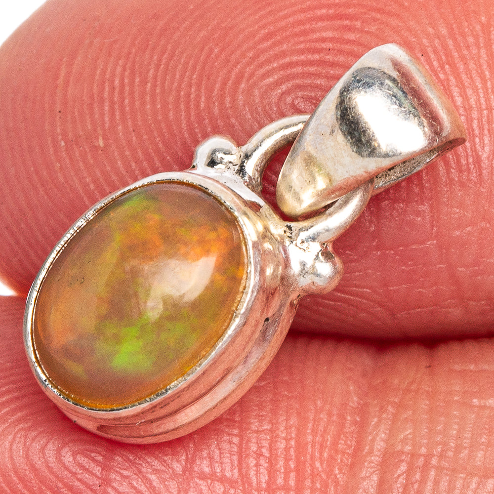 Rare Ethiopian Opal Pendant 3/4" (925 Sterling Silver) P40675