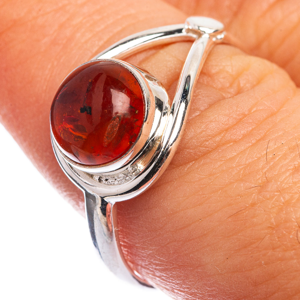 Baltic Amber Ring Size 9 (925 Sterling Silver) RING143305