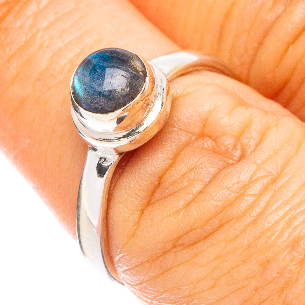 Labradorite Dainty Ring Size 7 (925 Sterling Silver) R5262