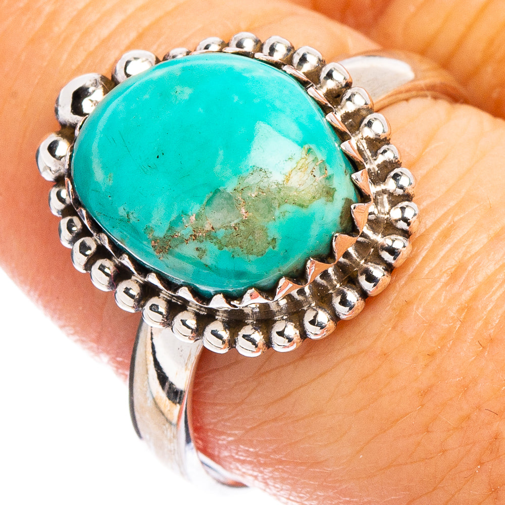 Rare Kingman Turquoise Ring Size 9 (.925 Sterling Silver)