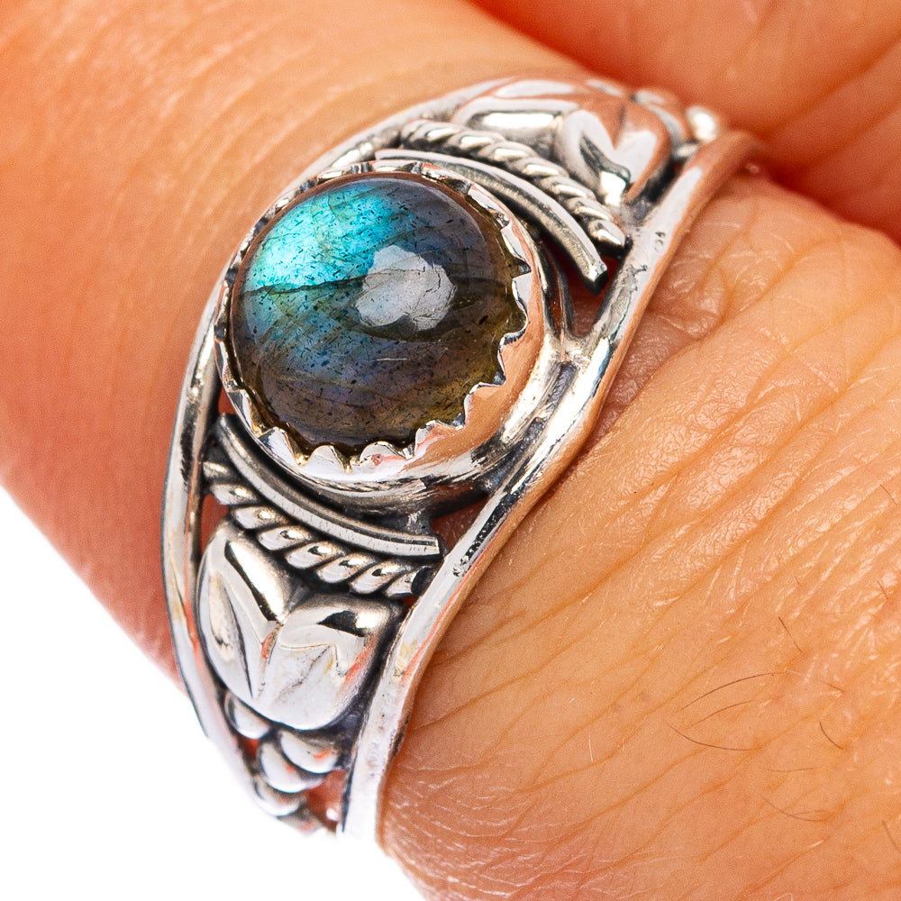 Labradorite Dainty Ring Size 7 (925 Sterling Silver) R145487
