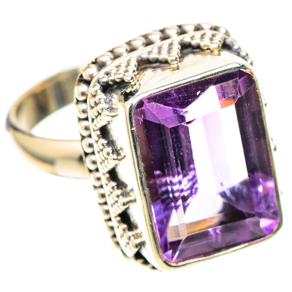 Faceted Amethyst Ring Size 6.25 (925 Sterling Silver) RING138361