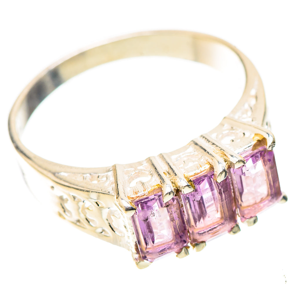 Faceted Pink Amethyst Dainty Ring Size 7 (925 Sterling Silver) RING138204
