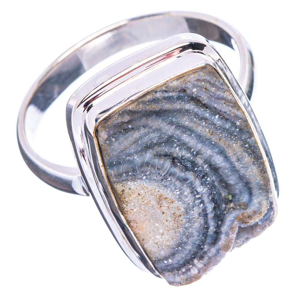 Desert Rose Druzy Ring Size 11 (.925 Sterling Silver)