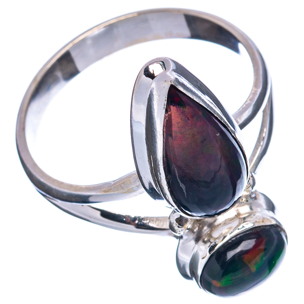 Premium Black Opal Ring Size 10 (.925 Sterling Silver)