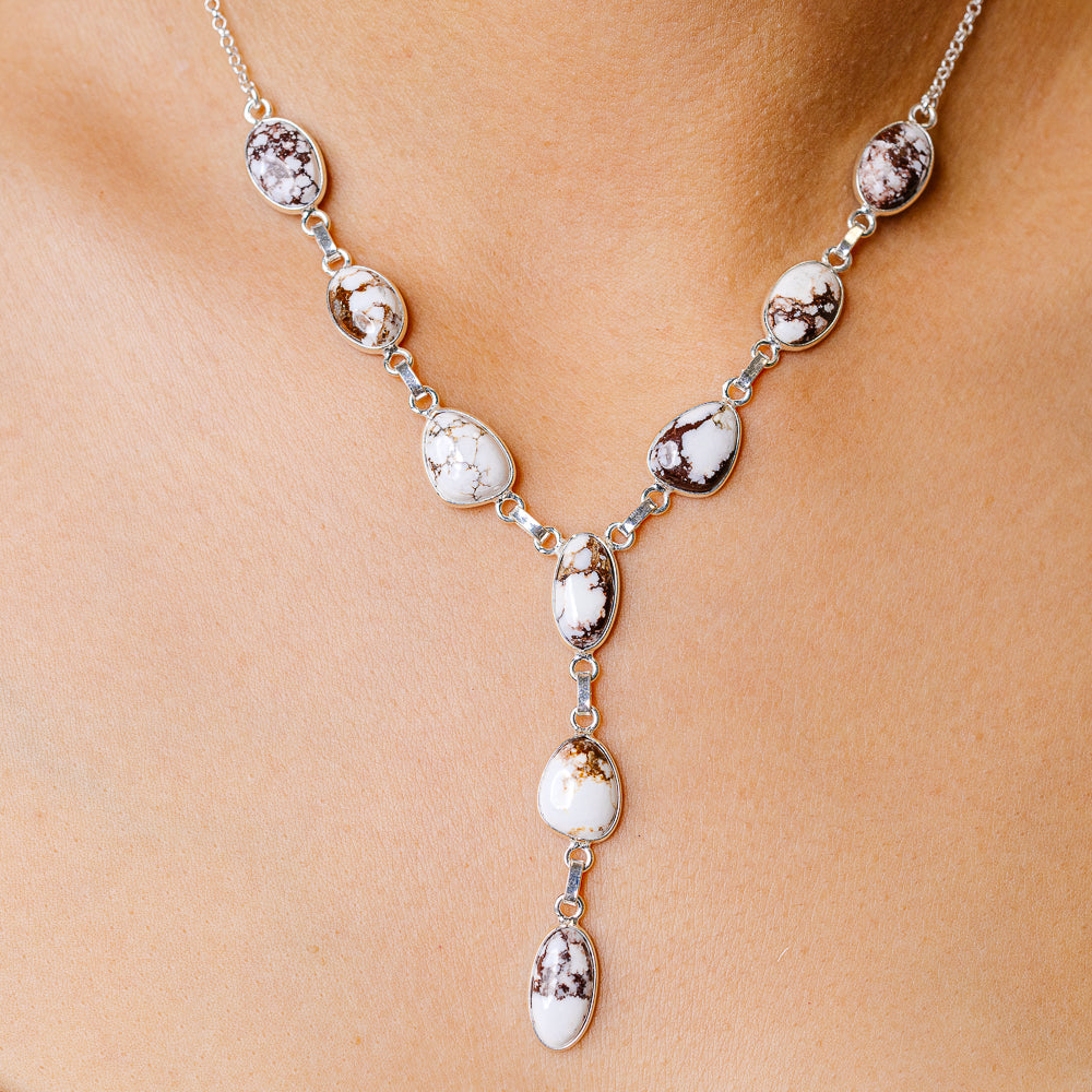 Wild Horse Jasper Necklace 6.5 (925 Sterling Silver) NEC90219