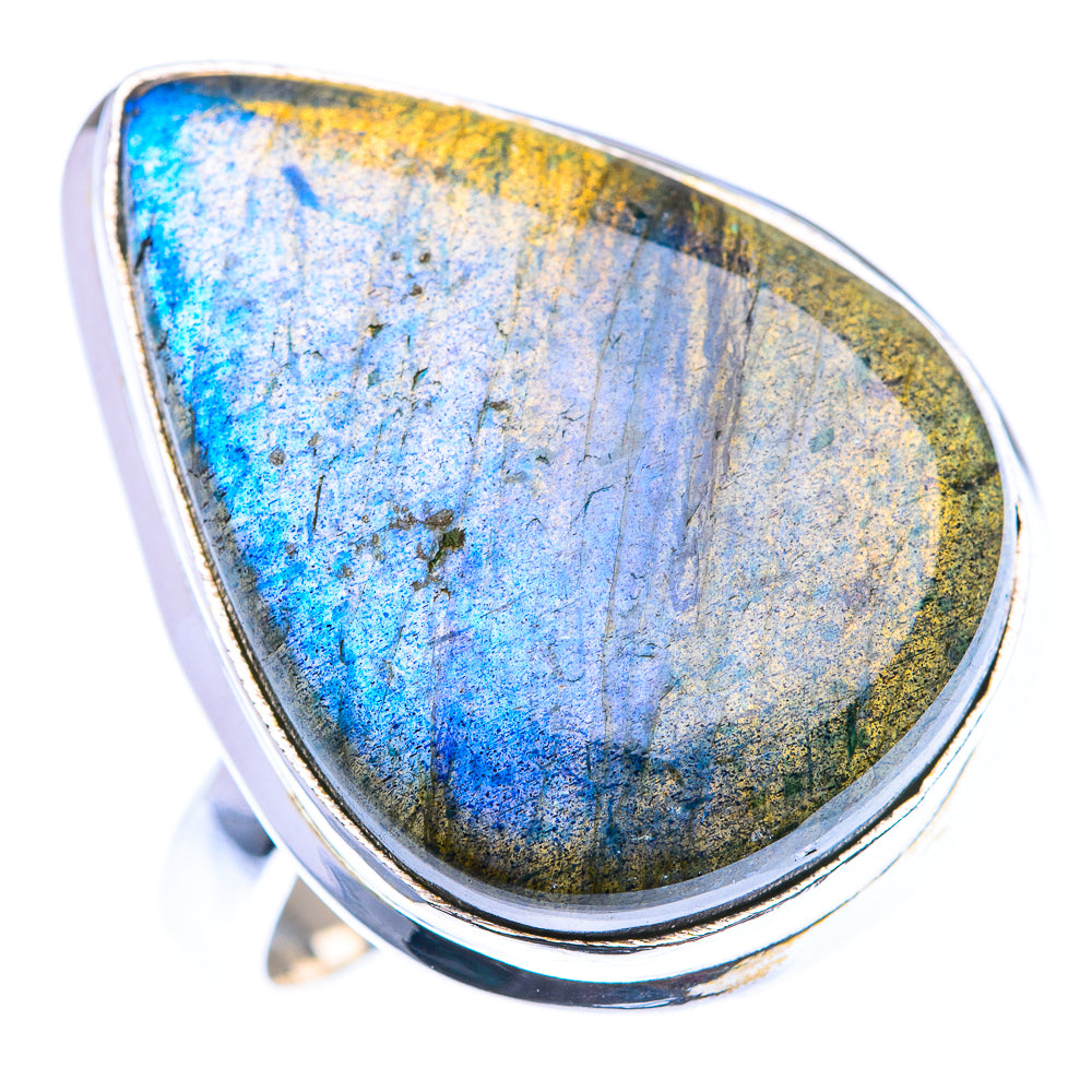 Large Labradorite 925 Sterling Silver Ring Size 9.25 (925 Sterling Silver) RING140374