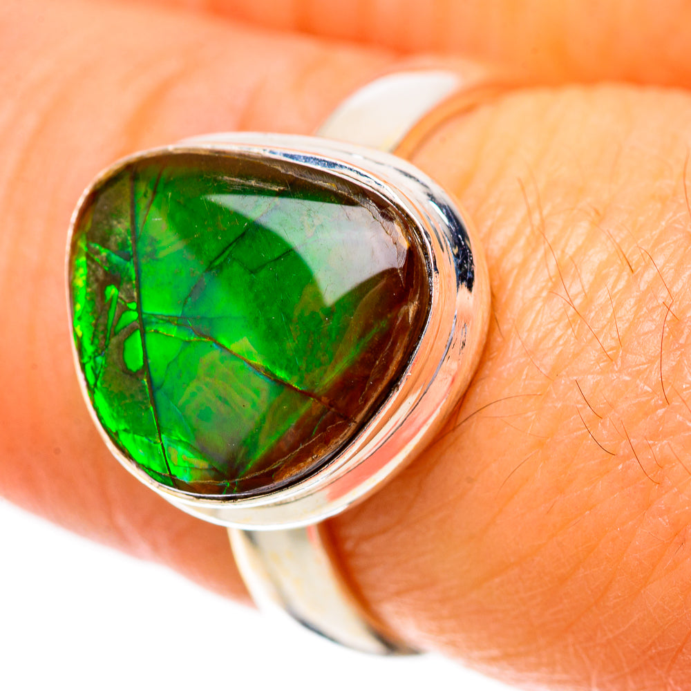 Canadian Ammolite Ring Size 7.25 (925 Sterling Silver) RING139792