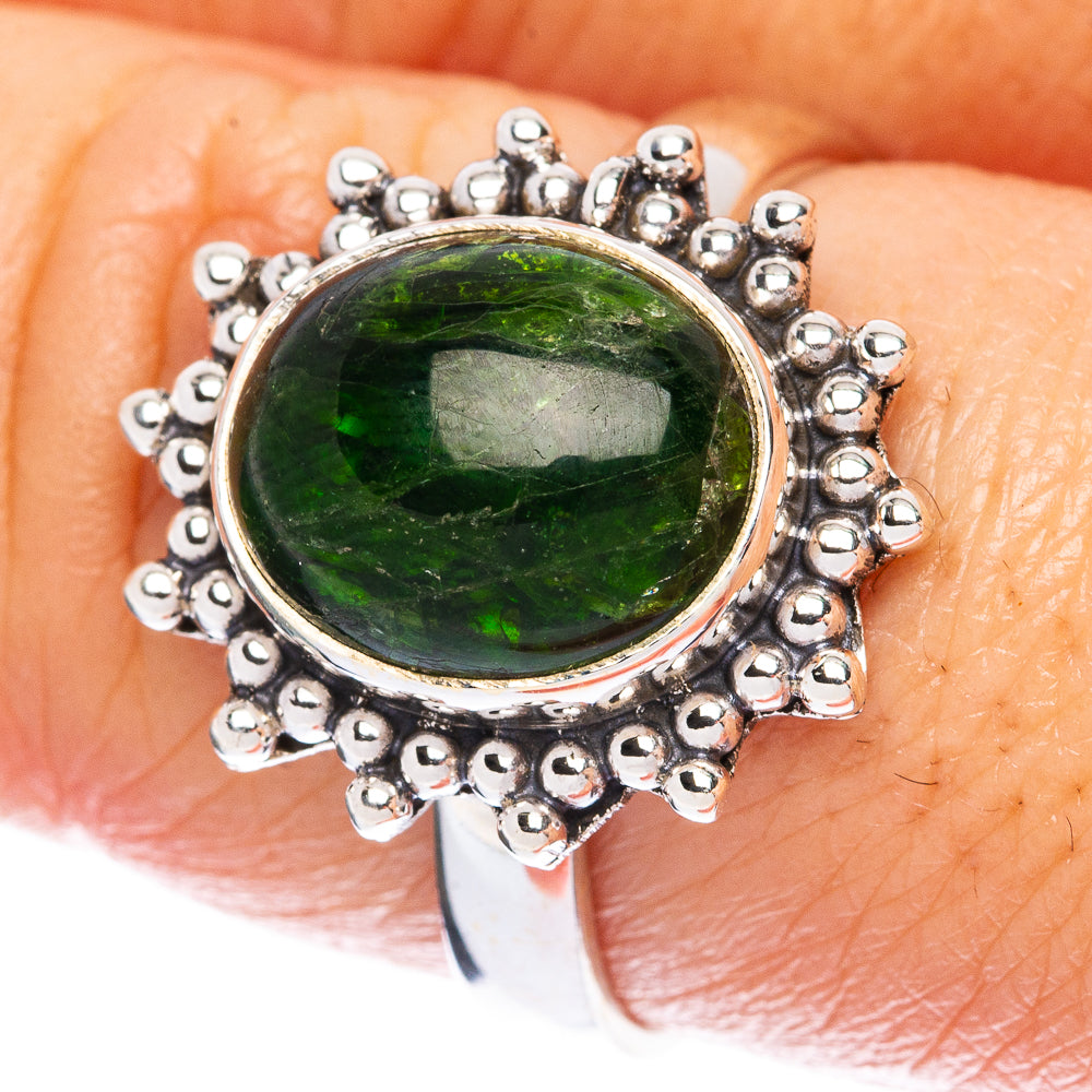 Rare Chrome Diopside Ring Size 8.75 (925 Sterling Silver) R2780