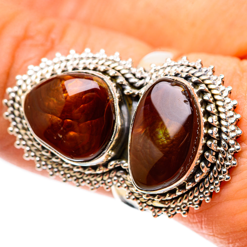Large Mexican Fire Agate Ring Size 8 (925 Sterling Silver) RING138897