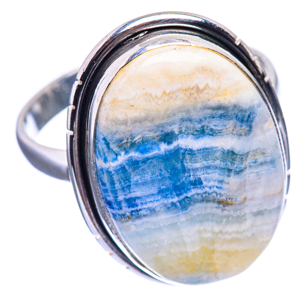 Blue Scheelite Ring Size 11 (925 Sterling Silver) R142098