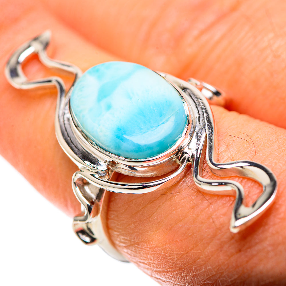 Premium Larimar Ring Size 7.25 (925 Sterling Silver) RING138207