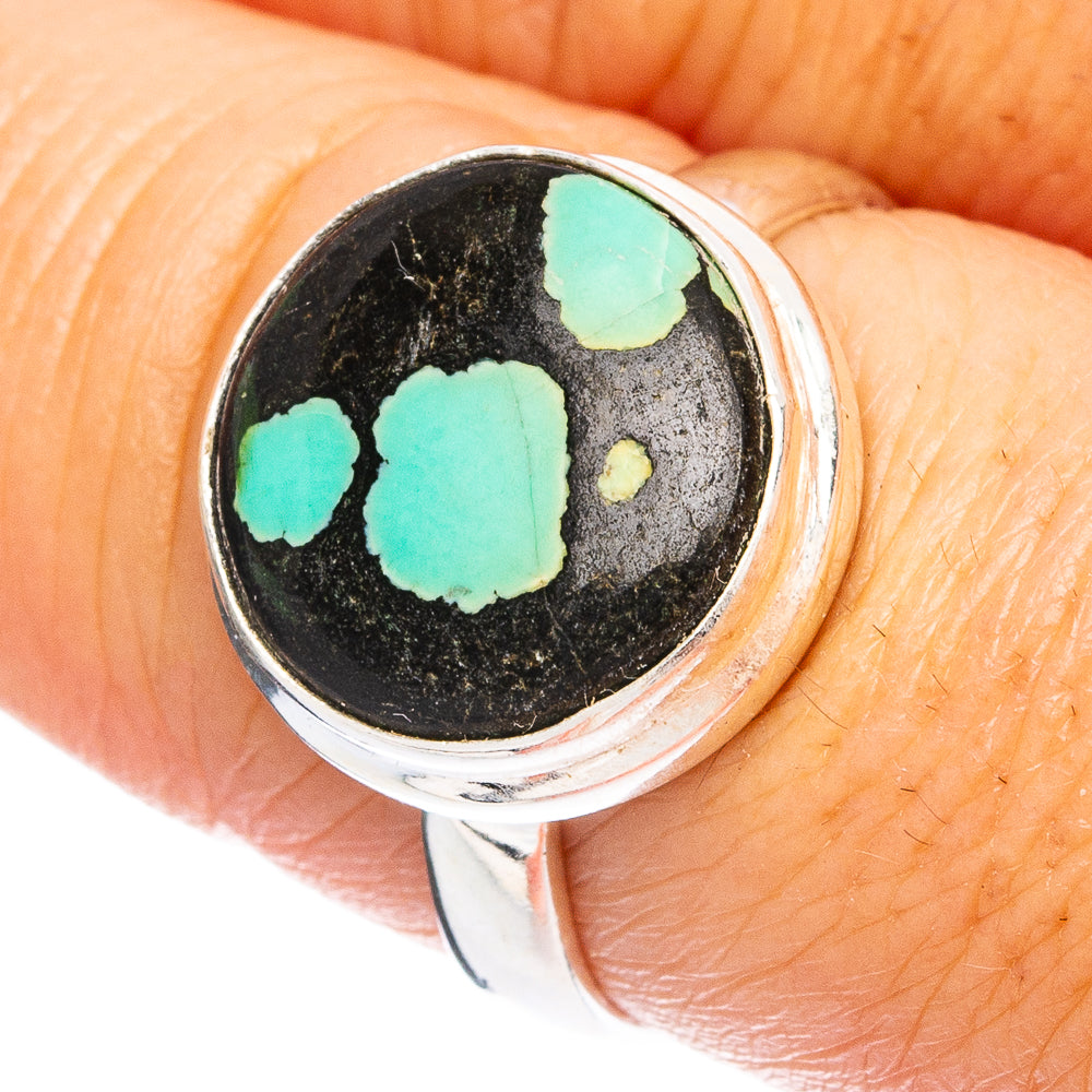 Rare Arizona Spiderweb Turquoise Ring Size 8 (925 Sterling Silver) R4759