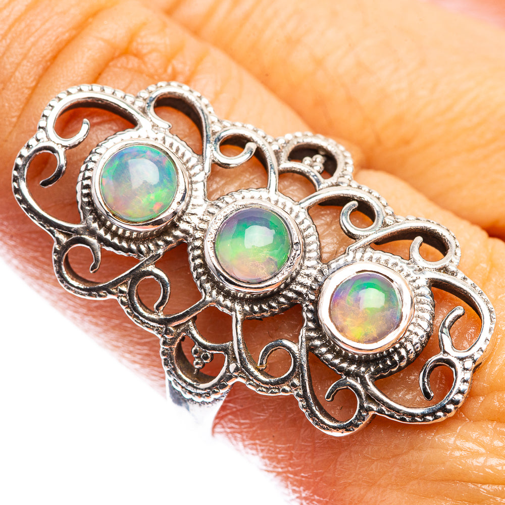 Natural Ethiopian Opal Ring Size 9 (925 Sterling Silver) R142460