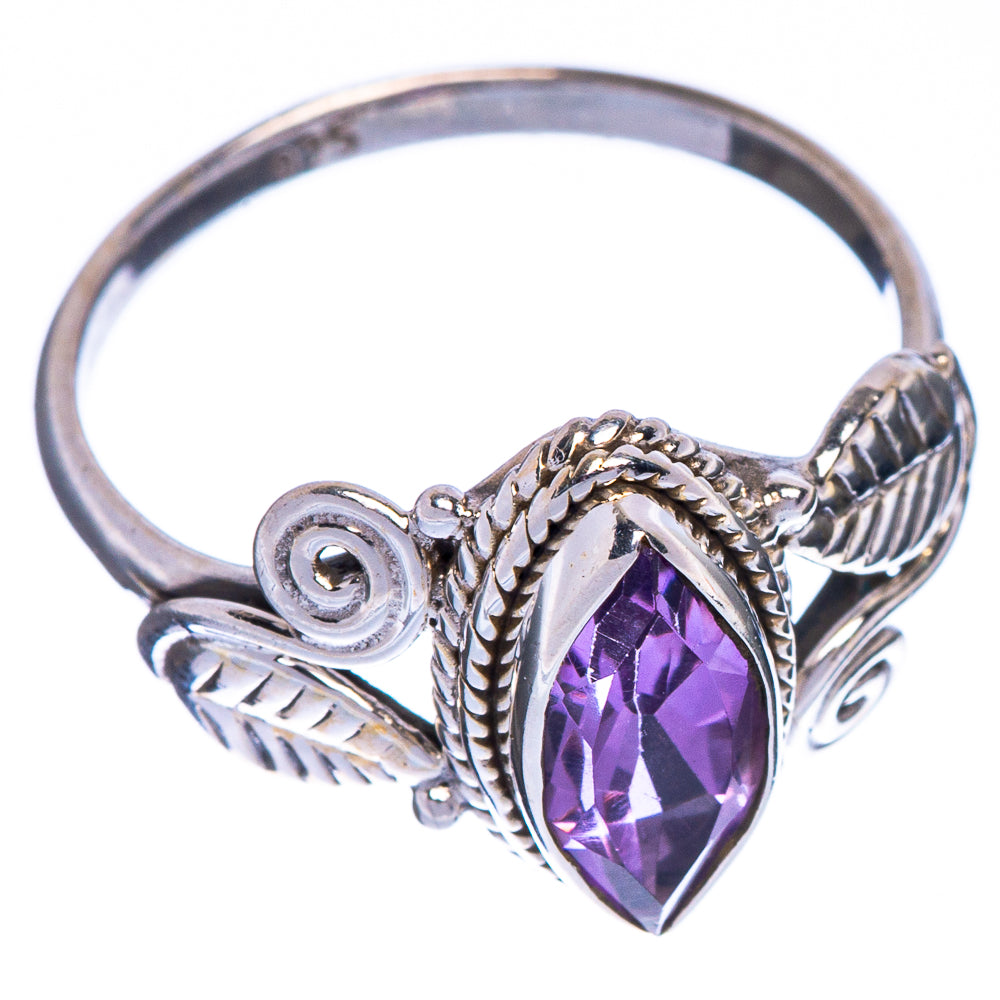 Faceted Amethyst Dainty Ring Size 5.75 (925 Sterling Silver) R147209