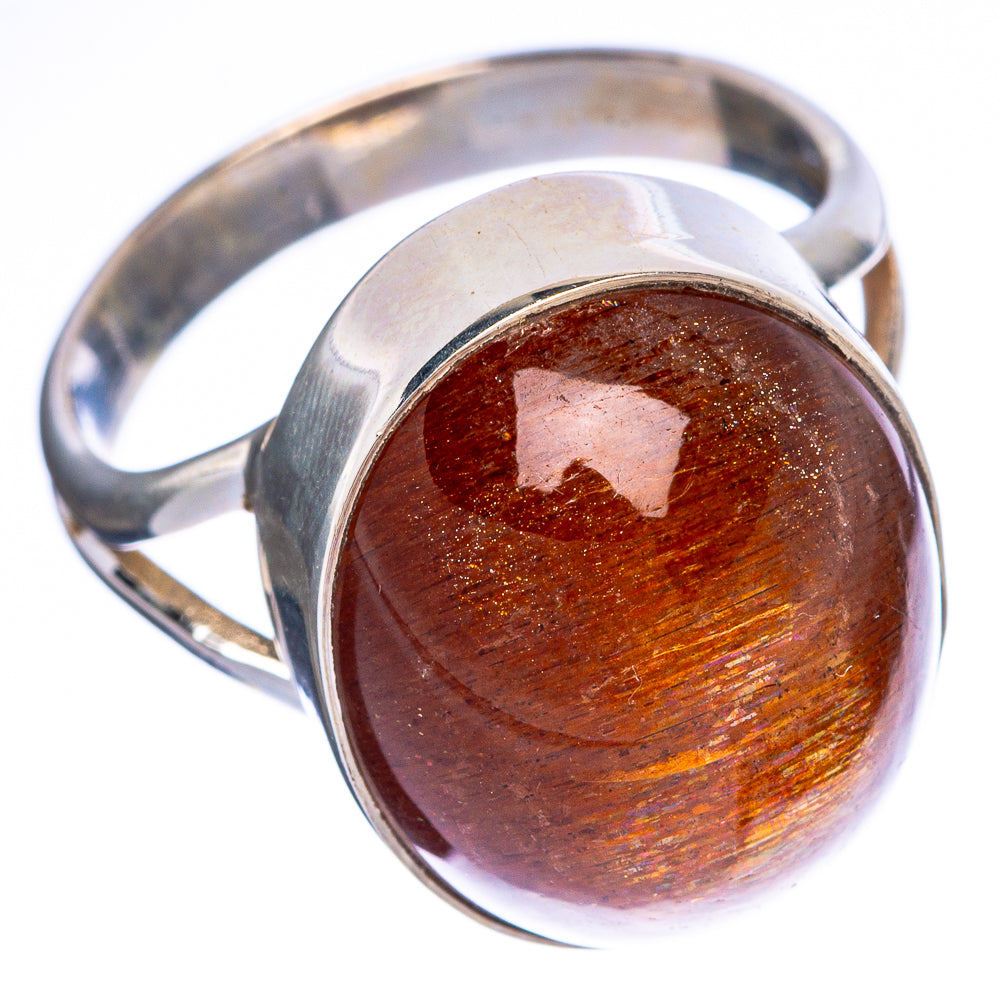 Sunstone Ring Size 8 (925 Sterling Silver) R1393