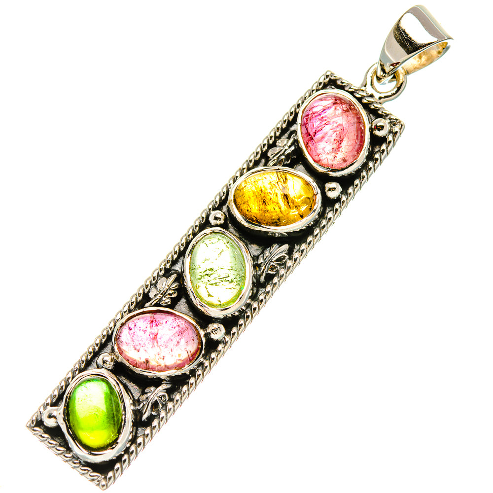 Signature Tourmaline Pendant 2 1/4" (925 Sterling Silver) PD37856