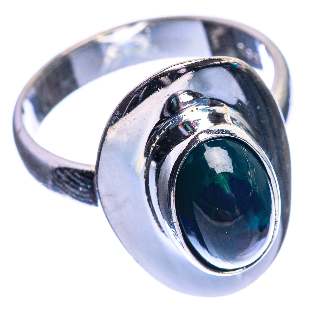 Black Opal Ring Size 7 (925 Sterling Silver) R144109