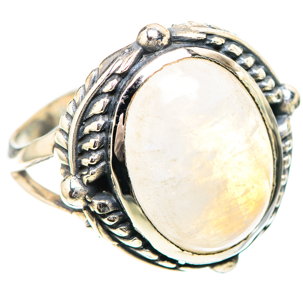 Rainbow Moonstone Ring Size 10 (925 Sterling Silver) RING138972