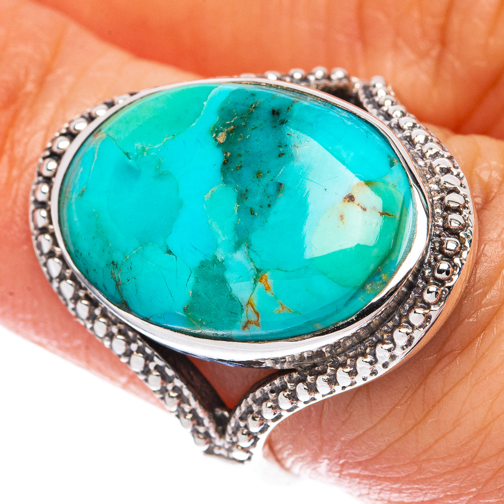 Rare Arizona Turquoise Ring Size 6.5 (925 Sterling Silver) R2960